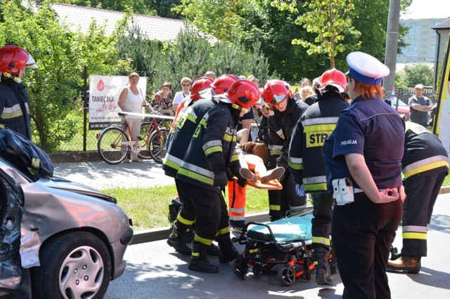 Bełchatów: wypadek na skrzyżowaniu ulic Kwiatowej i 1 Maja