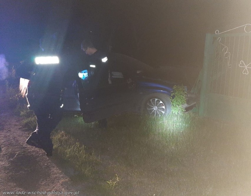 Nocny pościg ulicami Andrespola - kierowca nie zatrzymał się do policyjnej kontroli