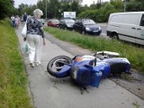 Wałbrzych: Śmierć na ul. Długiej. Nie żyje motocyklista (ZDJĘCIA)