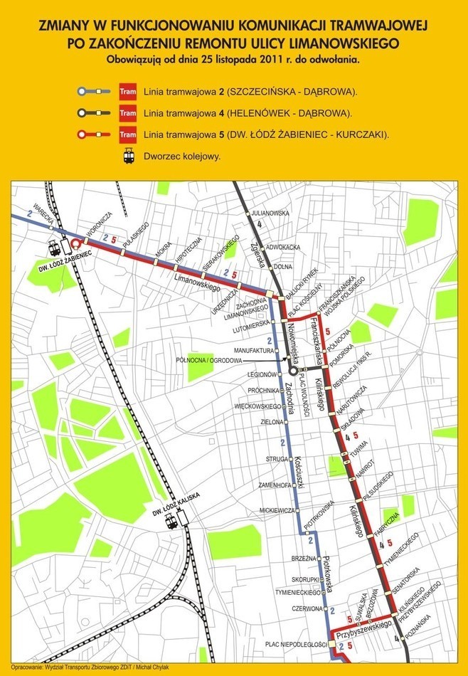 Tramwaje wracają na Limanowskiego