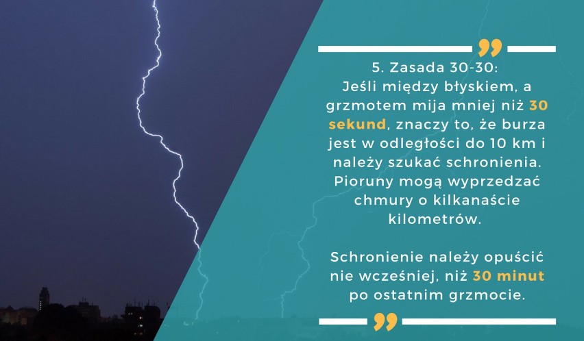 TOP 18 zasad postępowania w czasie burzy - dzięki tym regułom przetrwasz letnie nawałnice