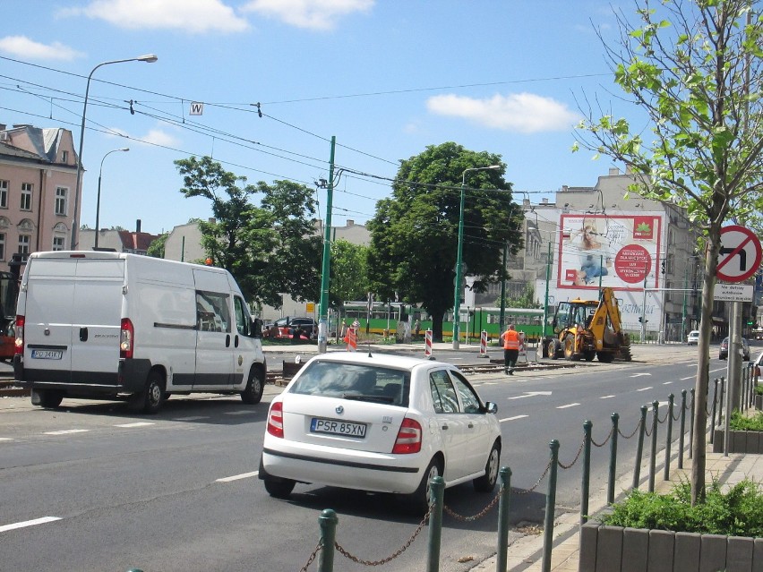 Remont na Głogowskiej: Naprawiają torowisko