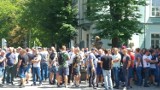Górnicy ZG Janina protestowali dziś w Jaworznie. Trwały rozmowy z zarządem Spółki Tauron Wydobycie