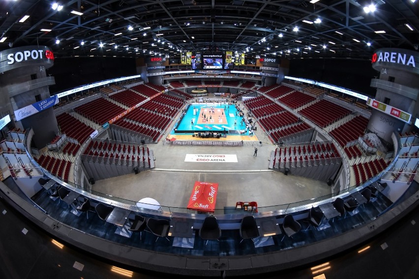 Mecz siatkarskiej PlusLigi w hali Ergo Arena Trefl Gdańsk -...