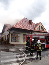 Pożar przy ul. 18 Stycznia w Wieluniu. 300 tys. zł strat [ZDJĘCIA, FILM]