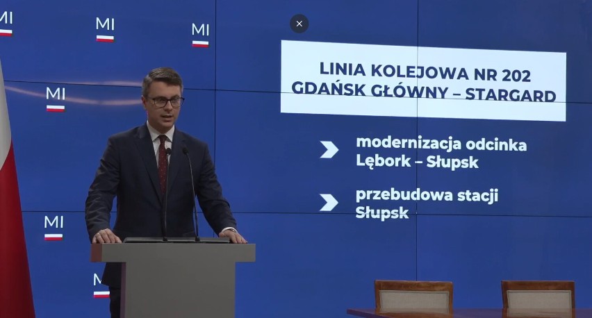 Dwa tory na trasie Słupsk-Lębork do 2026 roku. PKP PLK podpisało umowę na przebudowę i modernizację linii 202