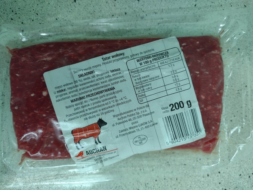 Produkt – Tatar wołowy Auchan, 200 g...