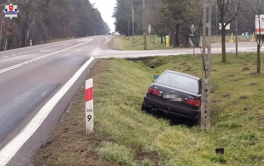 Pijana mieszkanka gminy Borki przejażdżkę po alkohol skończyła w rowie