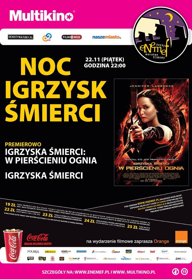 ENEMEF: Noc Igrzysk Śmierci - bilety dla czytelników