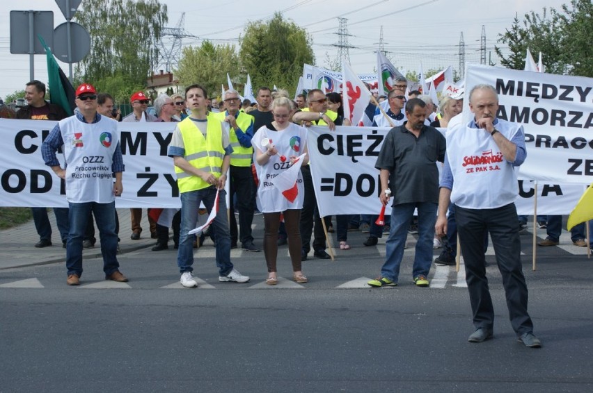 Protest pracowników ZE PAK