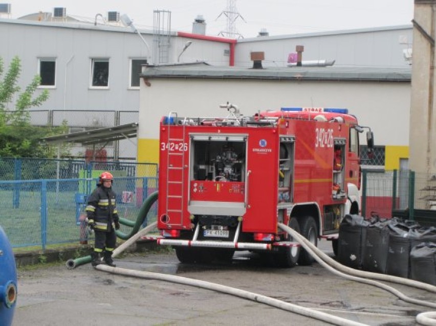 Straż pożarna w Kaliszu ćwiczyła na terenie zakładu Nestle