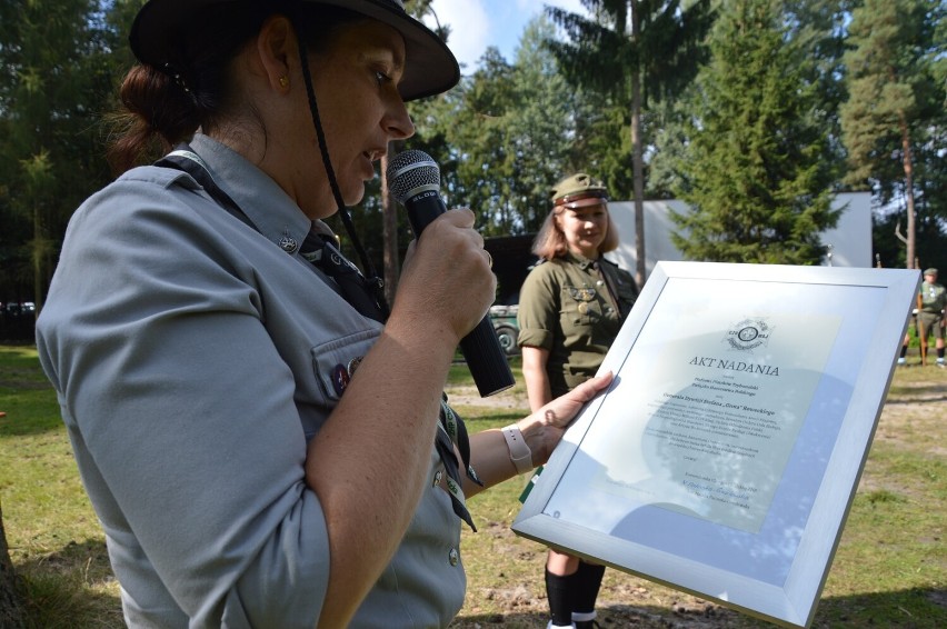 100-lecie Hufca ZHP Piotrków w bazie harcerskiej Trzy Morgi,...