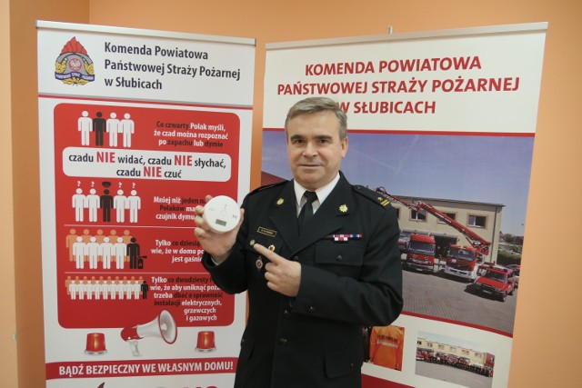 Komendant PSP Słubice Wojciech Śliwiński