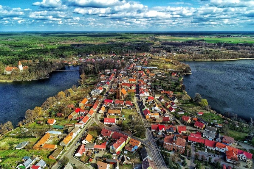 LUBUSKIE. LUBNIEWICE. Zdjęcia jezior: Lubiąż i Krajnik oraz...