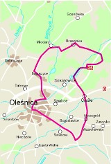 Trasa pałacowa wokół Oleśnicy