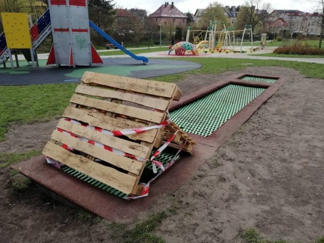 Trampolina na Plantach w Goleniowie wreszcie zostanie naprawiona