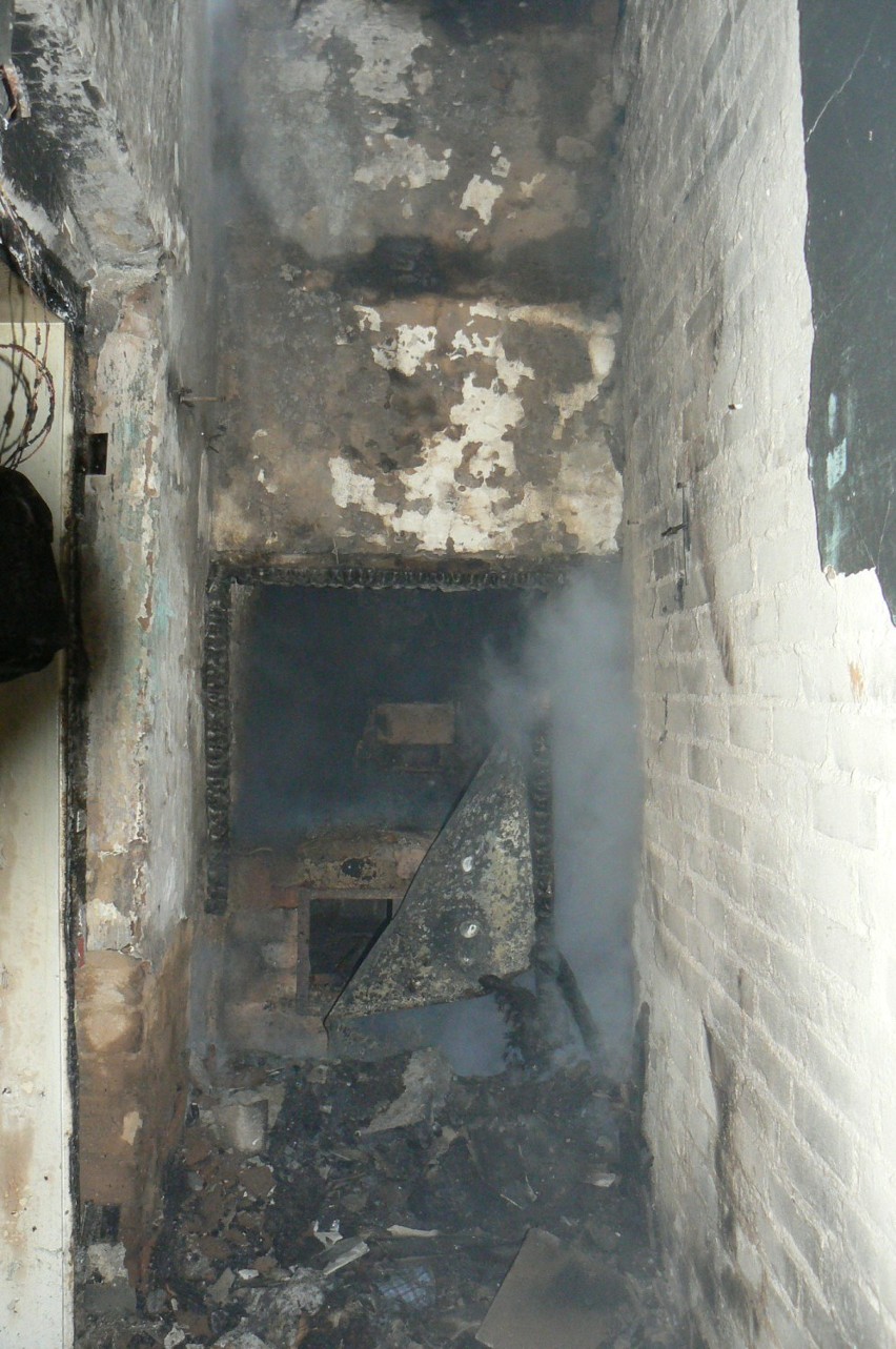 Pożar domu w Stefanowie
