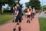 Nightskating w Żorach. Na rolkach ruszyli w miasto. Zobaczcie