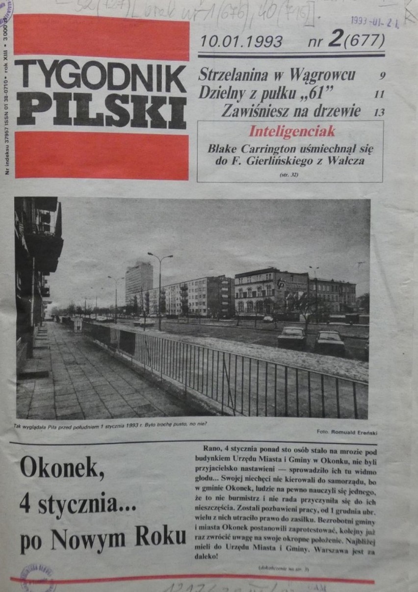 Podwyżki, Orkiestra i gołoledź. Tygodnik Pilski, rok 1993