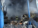 Pożar hali w Ostródzie. Zobacz zdjęcia!