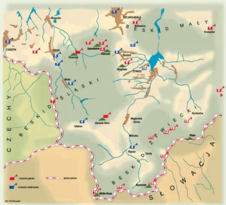 Schroniska górskie i schroniska młodzieżowe beskidu śląskiego i beskidu żywieckiego.