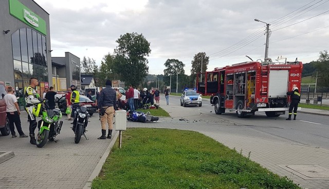 Do zderzenia doszło  na ul. Grunwaldzkiej na prostym odcinku drogi wojewódzkiej 981