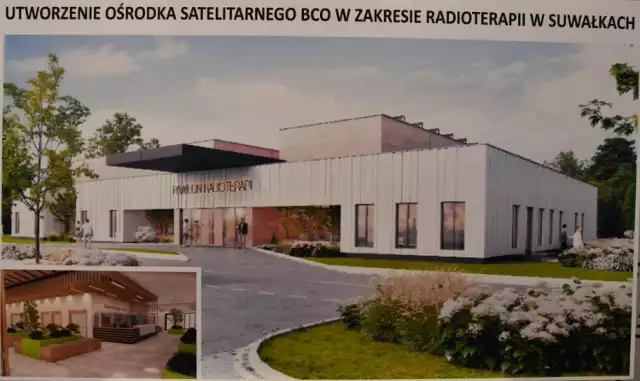 Wizualizacja centrum radioterapii w Suwałkach