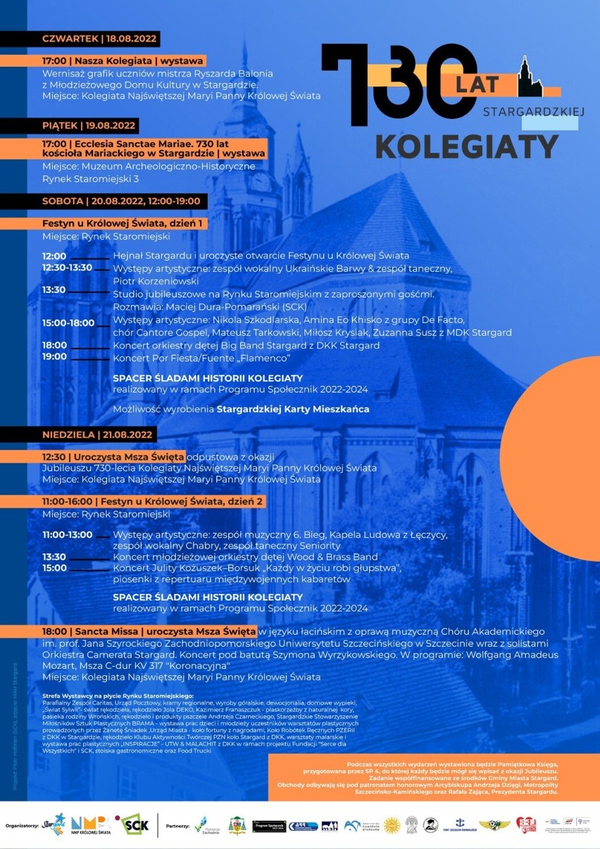 730-lecie Kolegiaty Najświętszej Maryi Panny Królowej Świata w Stargardzie [PROGRAM]