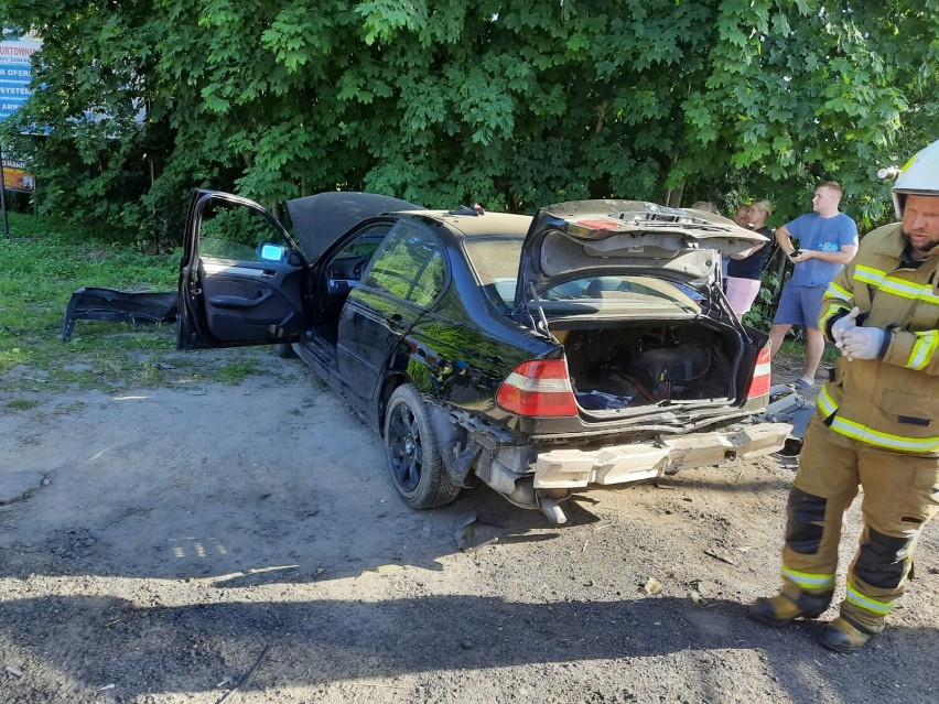 Wypadek z udziałem czterech pojazdów w Mełnie w powiecie...
