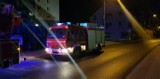 Nocny pożar na ulicy Marcinkowskiego w Chodzieży