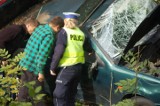 Wypadek za Świątkowem w kierunku Słupska. Do szpitala przewiezione zostały dwie osoby