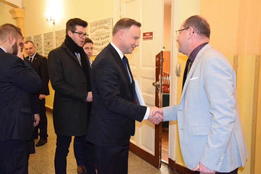 Na spotkanie z prezydentem Andrzejem Dudą, ubiegającym się o...