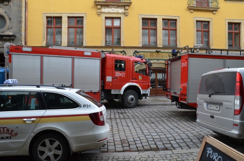 Alarm w hotelu na Włodkowica [ZDJĘCIA]