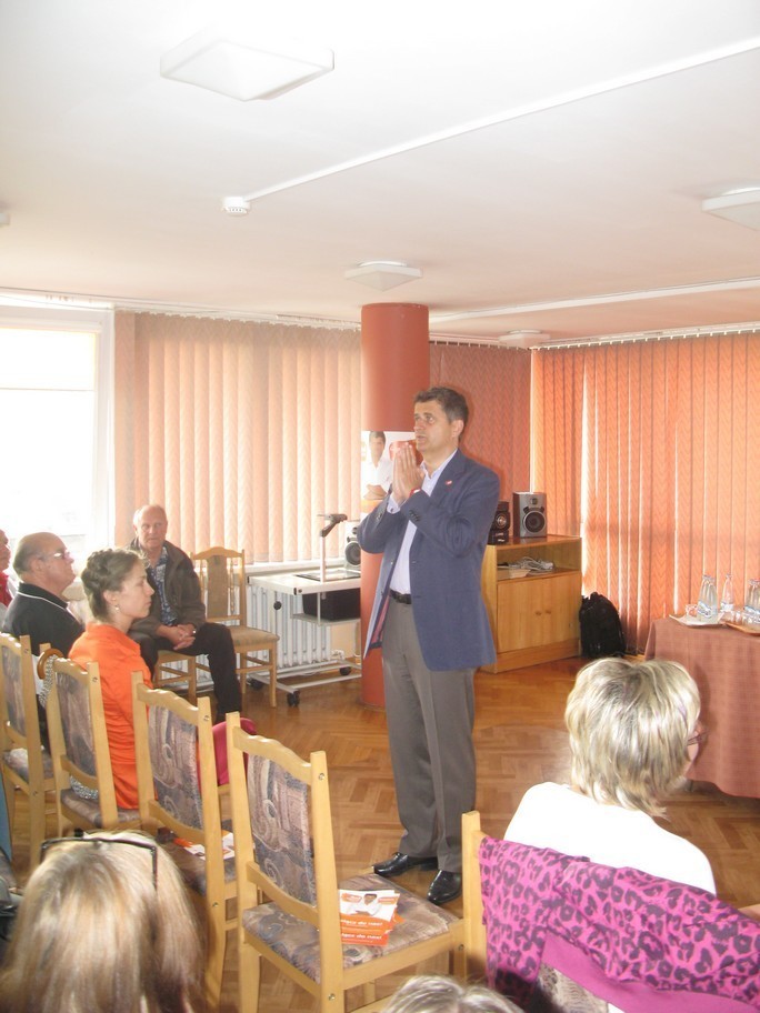 Janusz Palikot podczas wystąpienia w Zakopanem