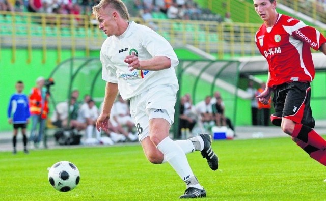 Szansę gry w pierwszym składzie dostają dotychczasowi rezerwowi, na zdjęciu Łukasz Sierpina