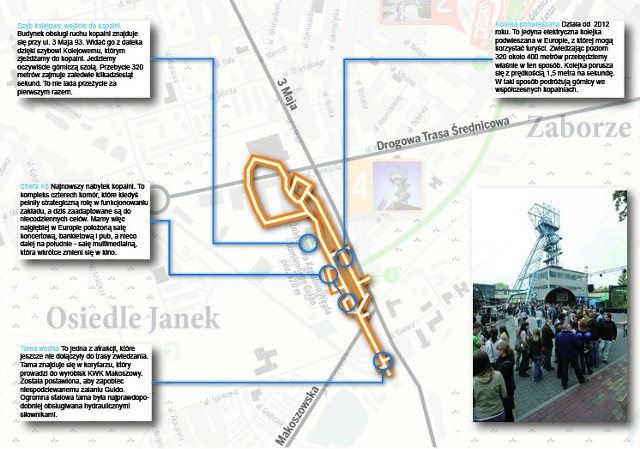 Kopalnia Guido Zabrze: Mapa