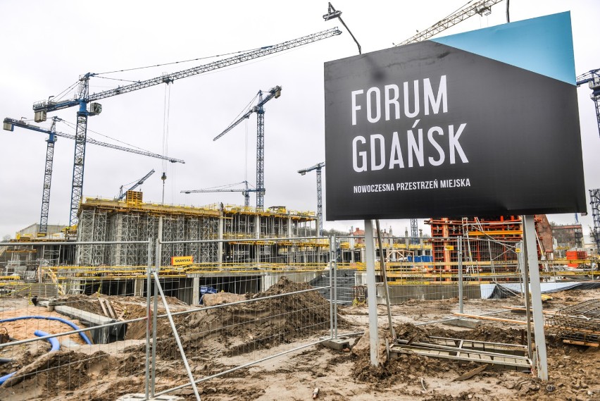 Budowa Forum Gdańsk. Od wtorku kolejne utrudnienia w ruchu