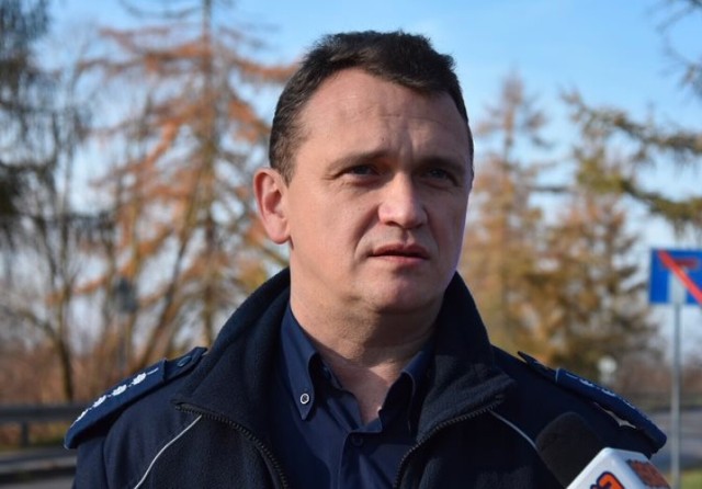 asp. sztab, Paweł Klimek, oficer prasowy KMP w Tarnowie