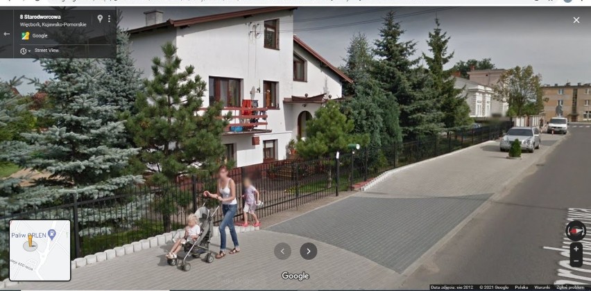Oto mieszkańcy przyłapani na ulicach Więcborka przez Google...
