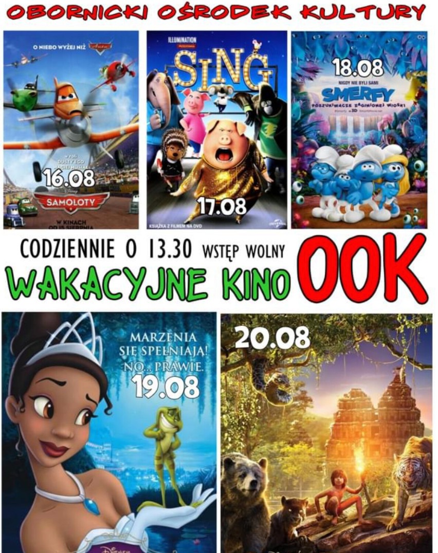 13:30 Wakacyjne Kino OOK prezentuje film pt. "Księga...