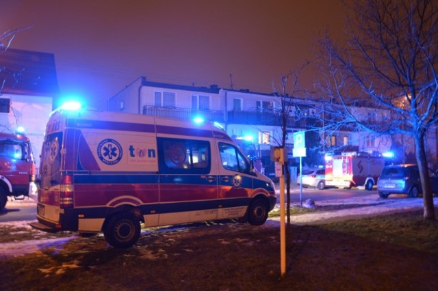 Pożar w Wejherowie, w domu na Piotra Skargi