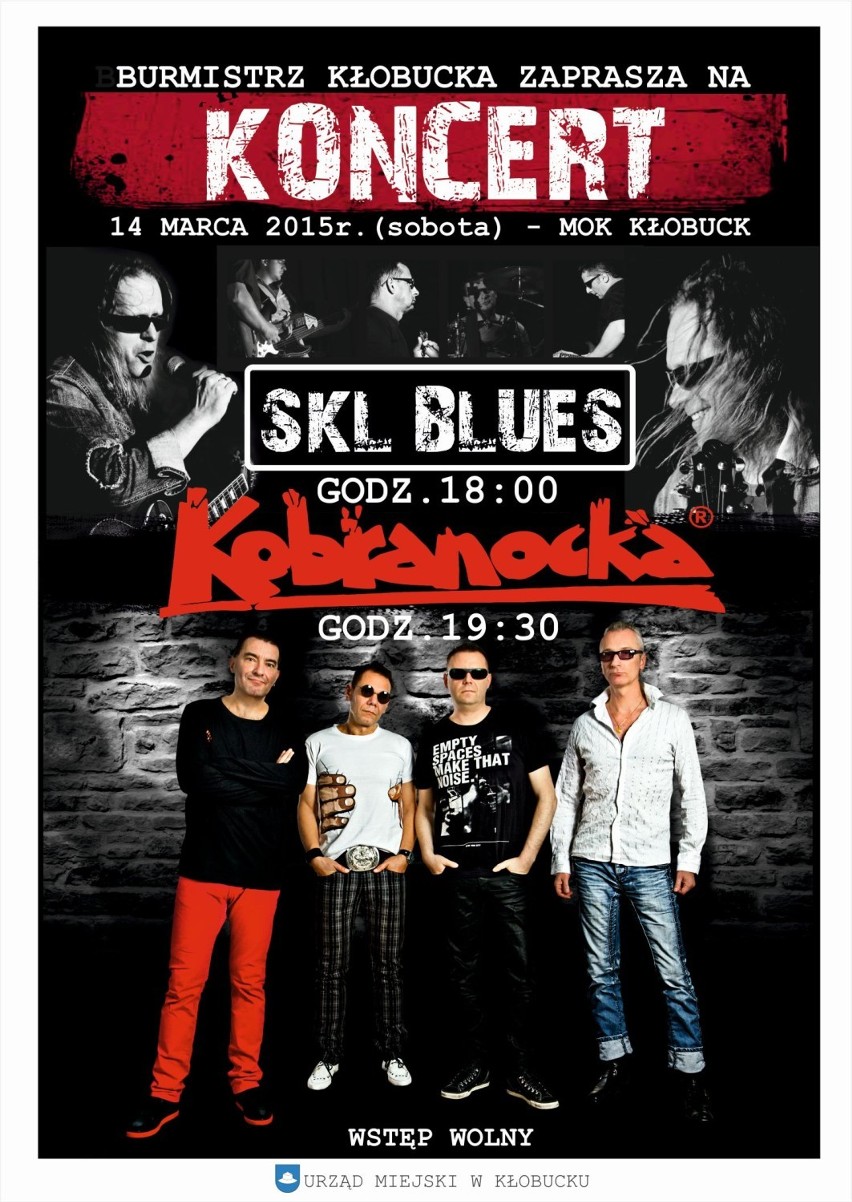 Już w sobotę. Koncert SKL Blues i Kobranocki!