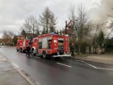 Pożar domu przy ulicy Wierzbowej w Szczecinie 