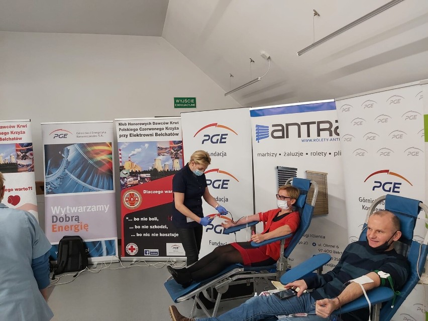 Krwiodawcy z klubu przy Elektrowni Bełchatów pierwszy raz w tym roku oddali krew