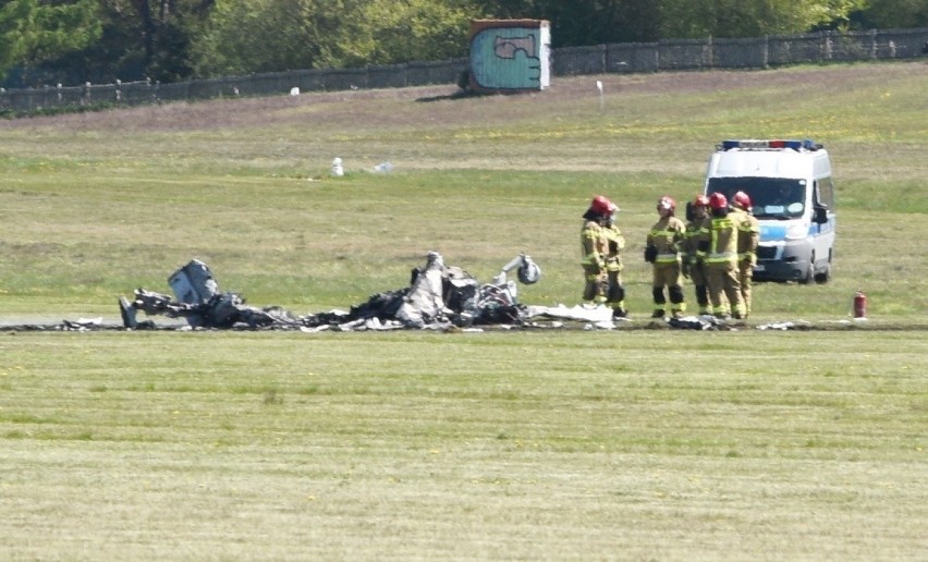Samolot rozbił się na lotnisku w Przylepie podczas...