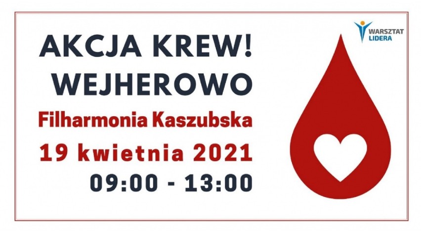 Oddaj krew w Wejherowie. Przed Filharmonią Kaszubską stanie krwiobus