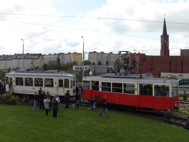 Bergmann 1927 i Konstal N 1952 na pętli Chełm-Ptasia (od...