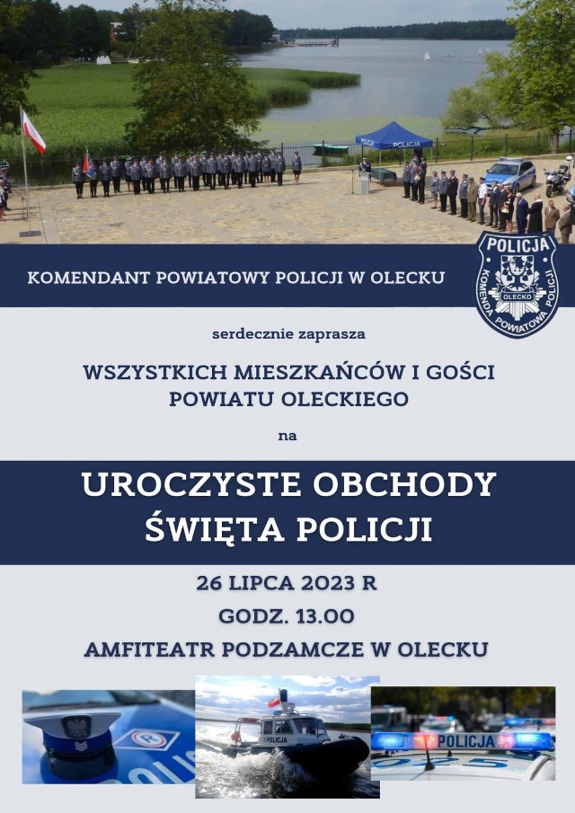 Uroczyste Obchody Święta Policji w Olecku