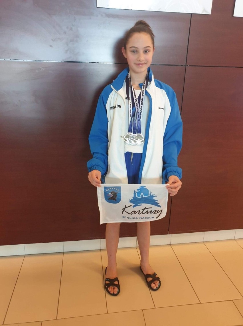 Dwa złote medale i dwa rekordy okręgu dla Michaliny Grzech na Grand Prix Warmii i Mazur w pływaniu