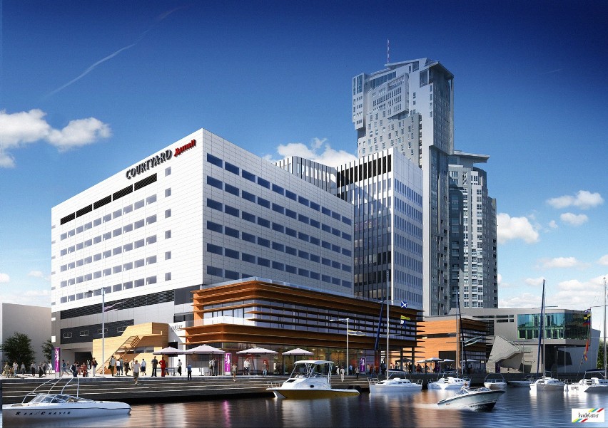 Gdyński Waterfront. Do 2015 w centrum Gdyni powstaną dwa nowe wieżowce WIZUALIZACJE